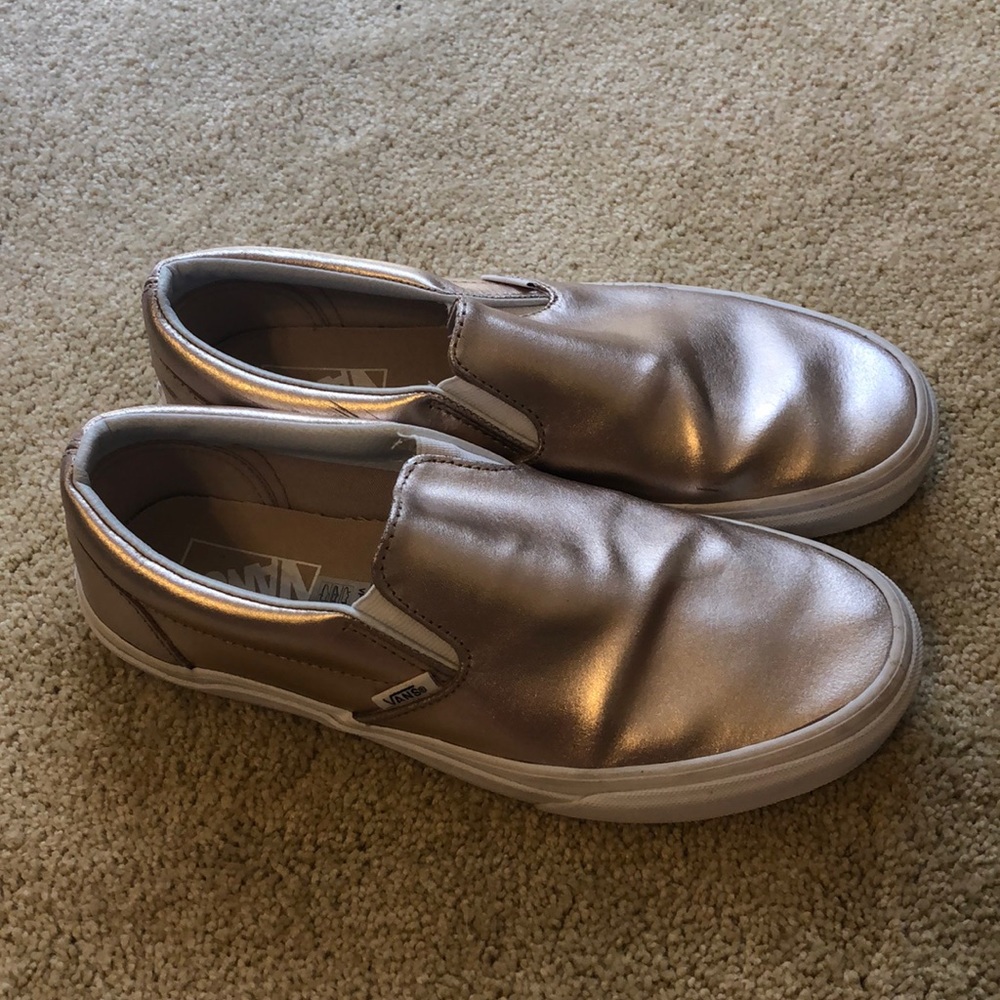 Gold metallic vans